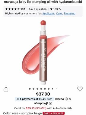 tarte Maracuja Juicy Plumping Lip Oil